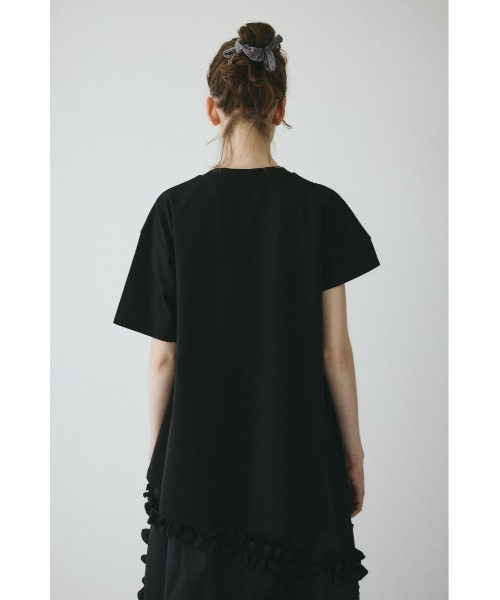 HeRIN.CYE tシャツ Asymmetry hem drape cut tops / アシンメトリー