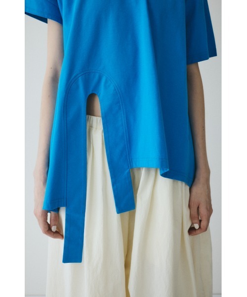 HeRIN.CYE tシャツ 半袖 Asymmetry hem drape cut tops