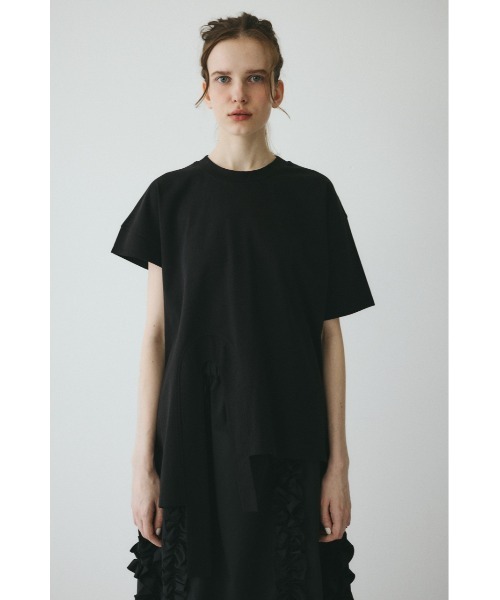 HeRIN.CYE tシャツ Asymmetry hem drape cut tops / アシンメトリー