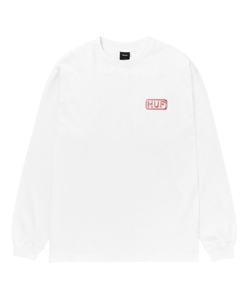 「HUF」 長袖Tシャツ X-LARGE ホワイト メンズ_画像9