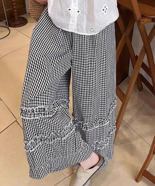 パンツ 2色展開 裾フリルレース パンツ レディース : ZOZOTOWN Yahoo
