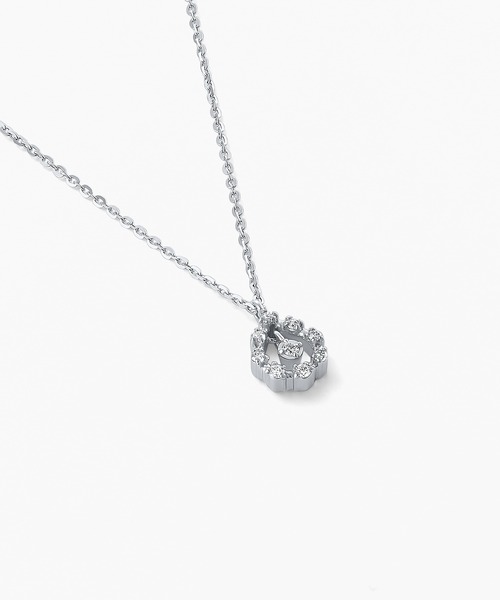 ネックレス K10WG ダイヤモンド ネックレス レディースの画像
