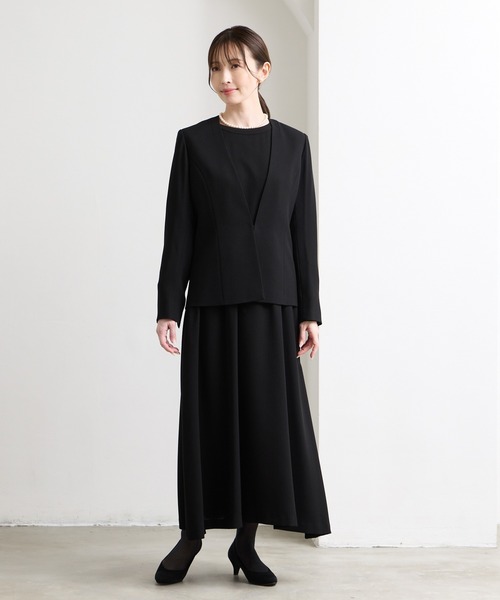 AIMER（エメ） スカートスーツ 9号 ブラック レディース : ZOZOTOWN 