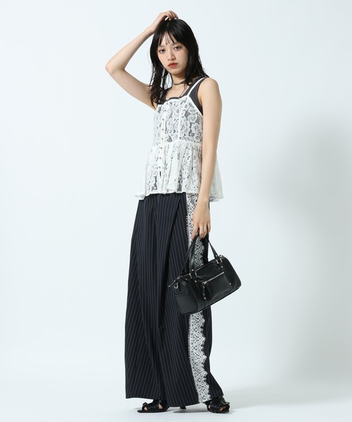 【美品】sheller 入手困難 レースレイヤードビスチェ 定価27,500円 PAGEBOY（ページボーイ） レースレイヤードビスチェ「紐アレンジ可能