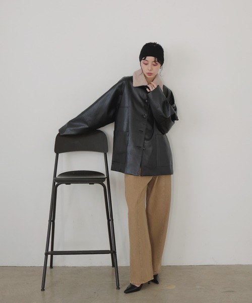 「LIAN」 デニムパンツ MEDIUM グレー レディース_画像6
