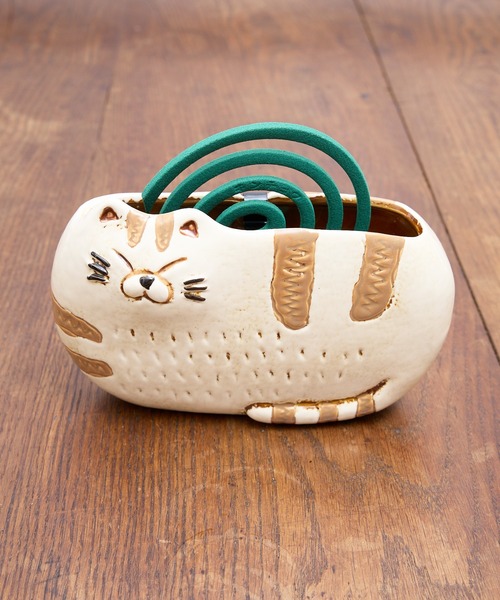 COMMON WARE（コモンウェアー） MRW : 白ネコ 黒猫 トラ猫 蚊遣り