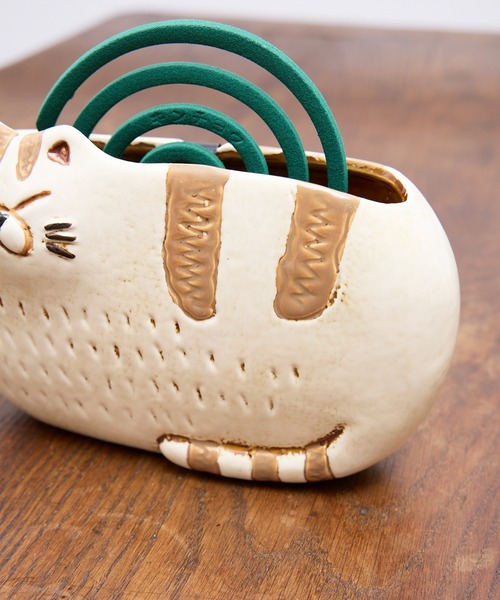 COMMON WARE（コモンウェアー） MRW : 白ネコ 黒猫 トラ猫 蚊遣り