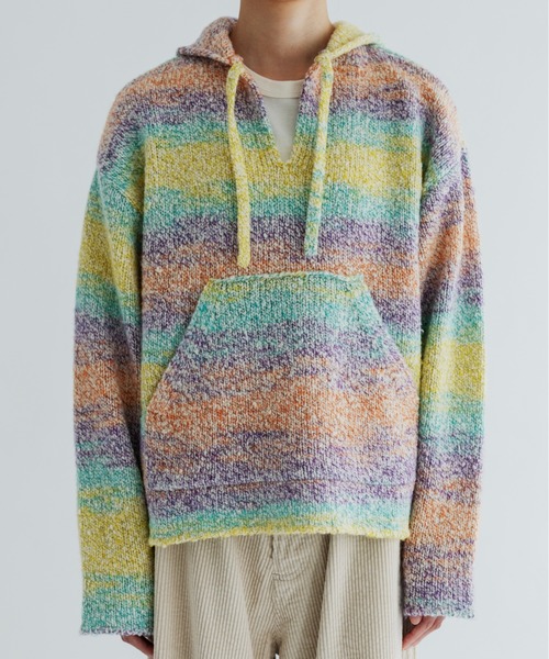 MEYAME（メヤメ） ニット セーター ウールメキシカンニットパーカ WOOL