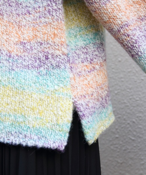 MEYAME（メヤメ） ニット セーター ウールメキシカンニットパーカ WOOL