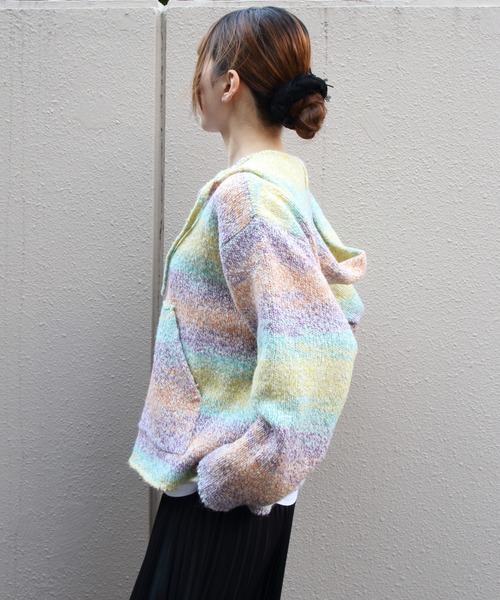 MEYAME（メヤメ） ニット セーター ウールメキシカンニットパーカ WOOL
