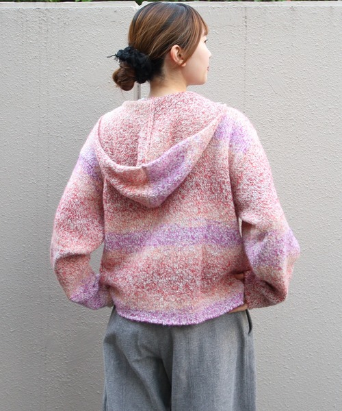 MEYAME（メヤメ） ニット セーター ウールメキシカンニットパーカ WOOL