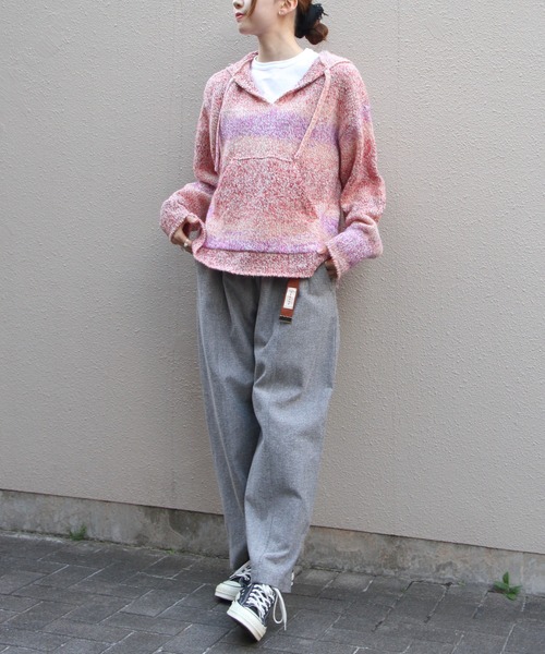 MEYAME ニット MEYAME（メヤメ） ニット セーター ウールメキシカンニットパーカ WOOL
