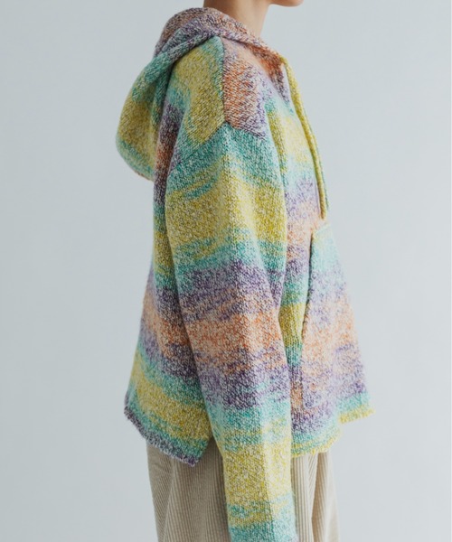 MEYAME（メヤメ） ニット セーター ウールメキシカンニットパーカ WOOL