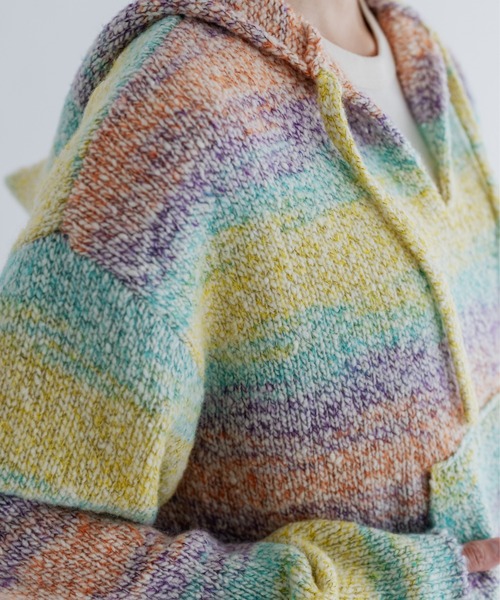MEYAME（メヤメ） ニット セーター ウールメキシカンニットパーカ WOOL