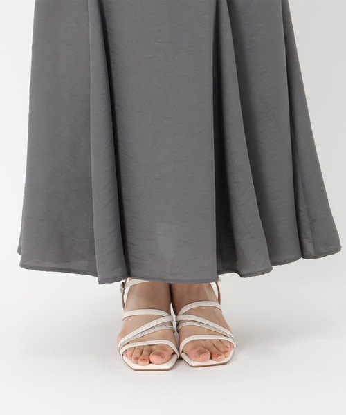 「31 Sons de mode」 フレアスカート M チャコールグレー レディース_画像8