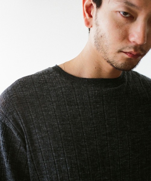LIDnM（リドム） セーター ニット Alpaca Uneven Rib Knit メンズ