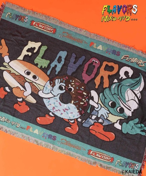 niko and…（ニコアンド） ブランケット 「FLAVORS」コラボマルチクロス