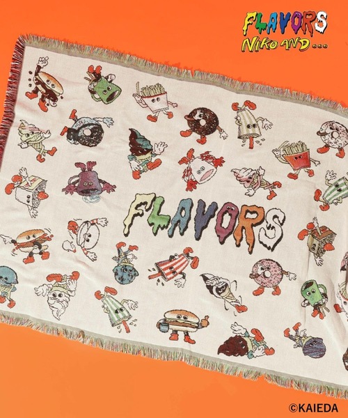 niko and…（ニコアンド） ブランケット 「FLAVORS」コラボマルチクロス