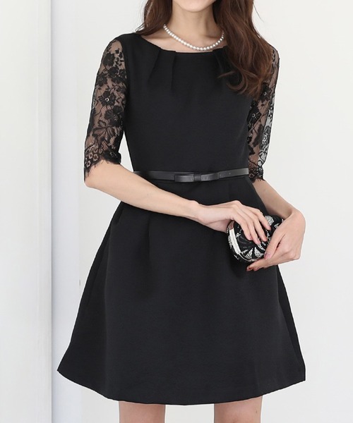 DRESS LAB ドレス 「結婚式/オケージョンドレス」袖レース A