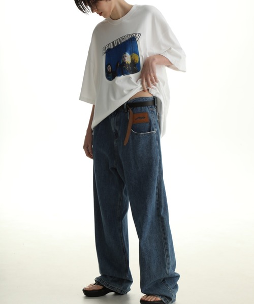 MASONPRINCE ロゴ プリント Ｔシャツ ヴィンテージ ダメージ セール】オーバーサイズ ヴィンテージ フェード加工