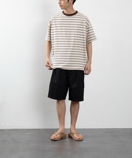 グレー　ワイドショーツ パンツ Buyer's Select/ ヘビーツイル ハーフシャーリング