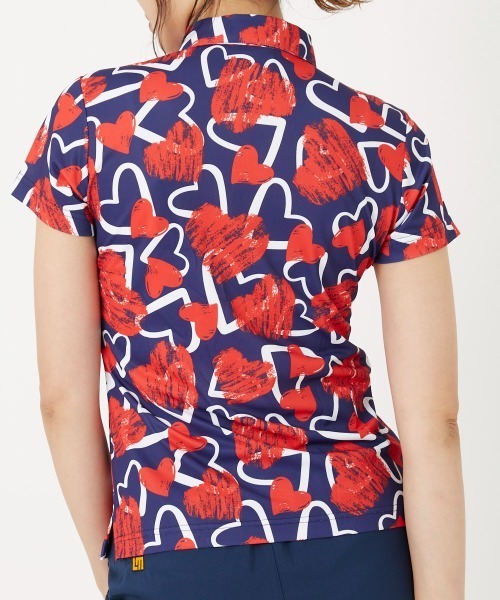 LOUDMOUTH レディース ハイブリッドシャツ（001）M/L ブラウス シャツ 「Loudmouth:ラウドマウス」レディース半袖