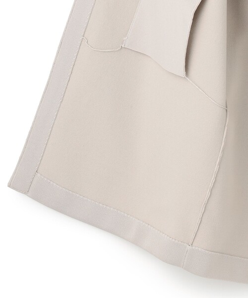 ジャケット ノーカラージャケット 【洗える】 シンセティックヤーンスムース ロングニットジャケット 洗える シンセティックヤーンスムース