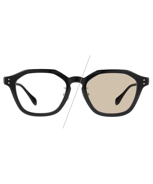 zoff サングラス　調光サングラス　メガネ　ウェリントン WEB限定】ウェリントン型 調光 サングラス レンズの色が変わる