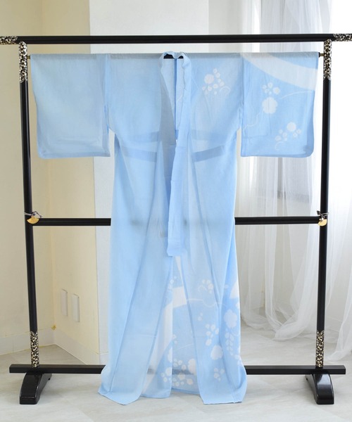 新品未使用！京鹿の子絞老舗絞彩苑種田　浴衣　百貨店購入 京都 京鹿の子絞り 老舗 絞彩苑種田 木綿 京絞り浴衣 白×濃納戸