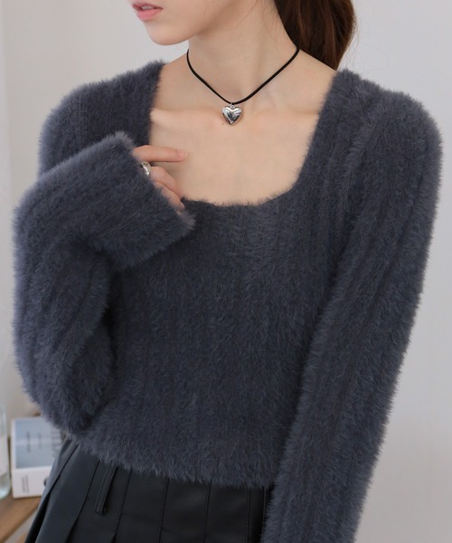 pumpkin port（パンプキンポート） ニット セーター シャギーニット 短