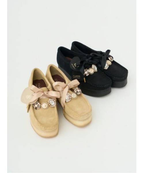 CLARKS ×Lilybrown♡ モカシン ブラック LILY BROWN デッキシューズ モカシン 「LILY BROWNカスタム