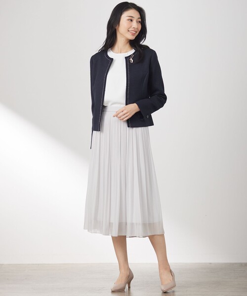 ANY SIS（エニィスィス） ジャケット ノーカラージャケット リップル