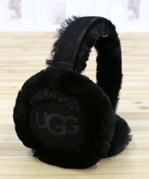 シープスキン UGG 刺繍ロゴイヤーマフ W UGG Australia イヤーマフ シープスキン 刺繍ロゴイヤーマフ W