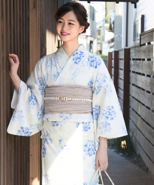 CELEN 浴衣 「下駄付き/兵児帯ゆかた5点セット」浴衣・兵児帯・腰紐2本
