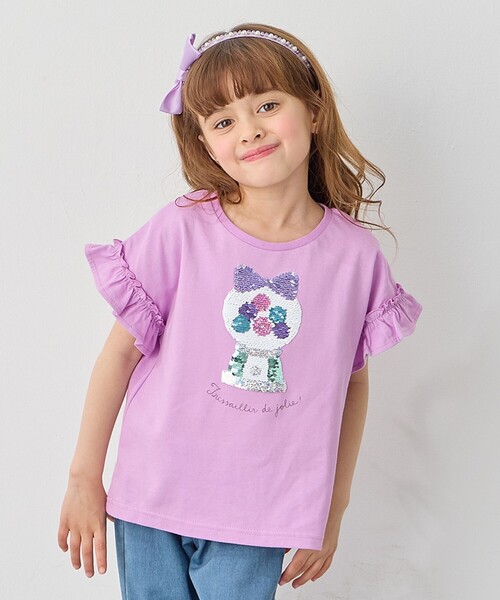 ANY（エニィ） tシャツ 接触冷感 しろくま ミラクルスパンコール T