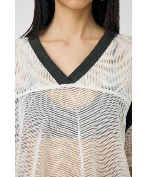 MOUSSY tシャツ RUSSELL MESH シャツ レディース : ZOZOTOWN