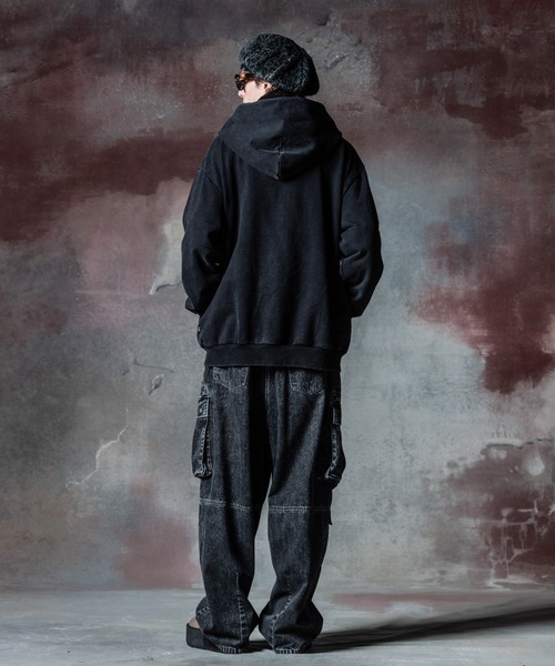 glamb（グラム） ワイドパンツ ジーンズ Chemical Cargo Denim 