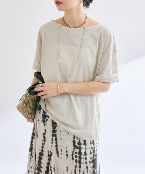 RIVE DROITE tシャツ 「MONN.:.(モン)」オープンネックTee
