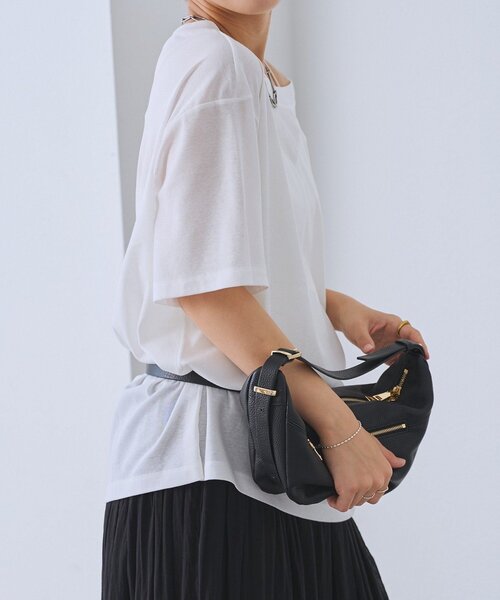 tシャツ 「A・MONN」「吸水速乾/接触冷感」オープンネックTee レディースの画像