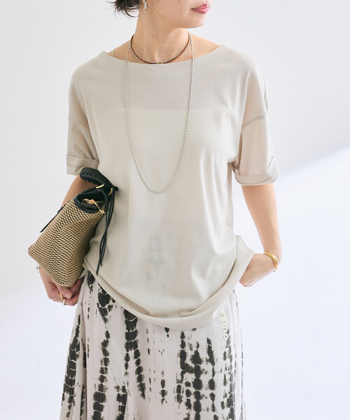 RIVE DROITE tシャツ 「MONN.:.(モン)」オープンネックTee