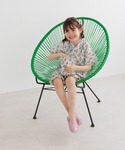 浴衣 総柄フリル甚平(KIDS) キッズ 子供...の詳細画像1