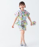 浴衣 総柄フリル甚平(KIDS) キッズ 子供...の詳細画像4