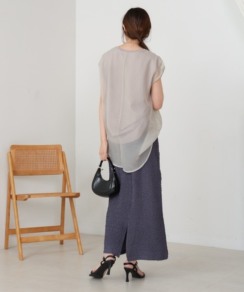 スカート 「S・Mサイズ展開あり」シャーリングカットＩラインスカート | BAB | 10