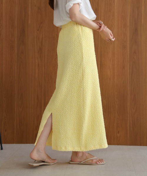 スカート 「S・Mサイズ展開あり」シャーリングカットＩラインスカート | BAB | 23