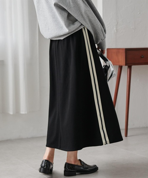 RANAN（ラナン） スカート サイドラインデザインスカート : ZOZOTOWN
