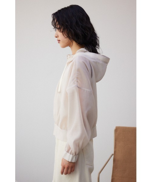 シアーフーディブルゾン AZUL BY MOUSSY ブルゾン アウター シアーフーディーブルゾン