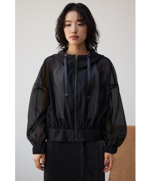 シアーフーディブルゾン AZUL BY MOUSSY ブルゾン アウター シアーフーディーブルゾン