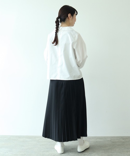 bulle de savon スカート T/R ロングプリーツスカート