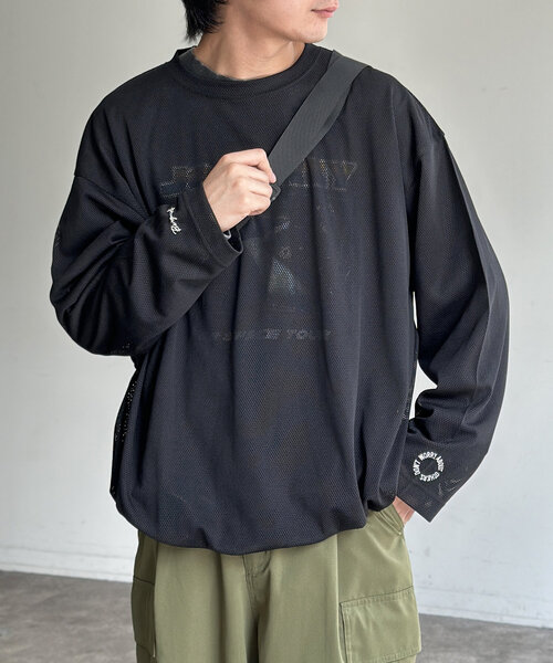 メッシュ　ロンT Lサイズ パイピングメッシュロンT | AS KNOW AS オンラインショップ