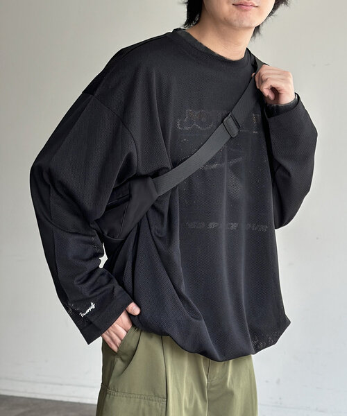 FRKM SCD*日本未入荷*メッシュスプライシング ロンT セール】メッシュスピンドルロンT（Tシャツ/カットソー）｜CPCM